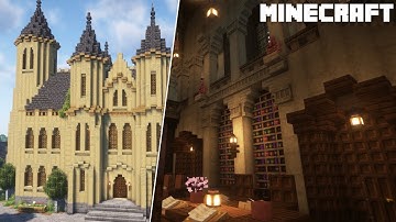 Minecraft: Medieval Library Interior | Minecraft Tutorial