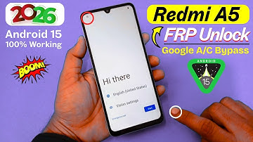 Redmi A5 Frp Bypass 2026 Android 15 | Redmi A5 Model (25028RN03A) Google Account Bypass | FRP Unlock