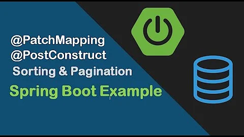 Generic PatchMapping,  Sorting and Pagination Spring Boot Example