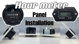 Hour Meter B02-H009 B02-H063Ad Panel Installation Rico Instrument