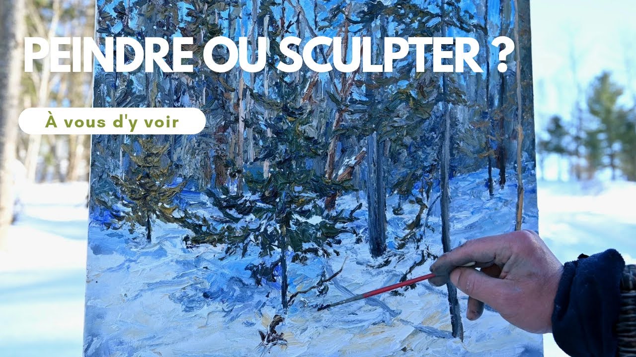 Peindre une scène complexe en hiver - démonstration immersive