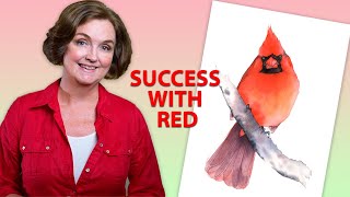 Painting a Cardinal in Watercolour: Tips for Red Success