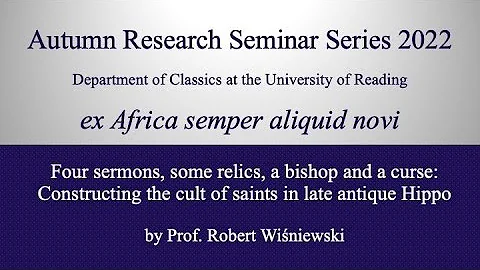 Autumn Seminars 2022: R. Winiewski (Warsaw/Reading...
