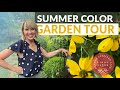 🌿🍃🌻 SUMMER COLOR Garden Tour || Linda Vater
