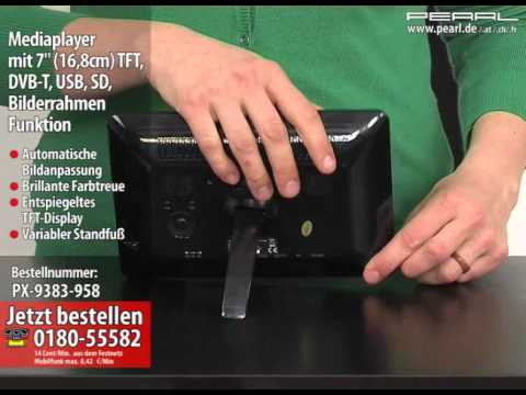 Mediaplayer Tv 7 16 8cm Tft Dvb T Usb Sd Bilderrahmen Funktion Youtube