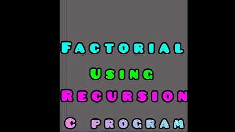 C program to find FACTORIAL of a Number using RECURSION || #shorts #coding #programming #c_tutorial
