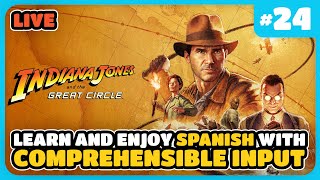 Thumbnail image for LIVE: Learn Spanish with Indiana Jones and the Great Circle - Day 24 [Comprehensible Input]