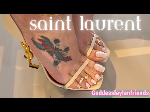 Trendy Saint Laurent Sandals Try On Haul | By Goddess Grazi