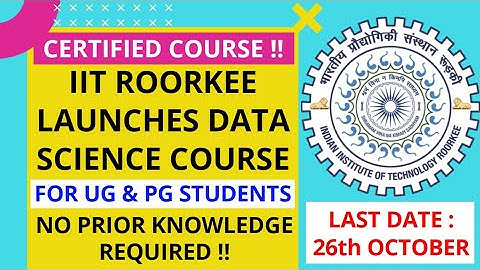 IIT Roorkee launches online course on Data Science using Python || The Sarathi