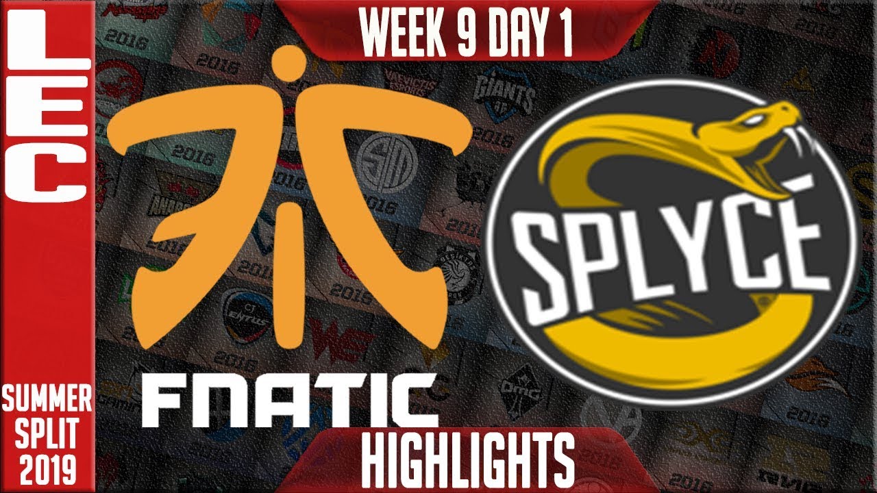 lol rift rivals 2018 na vs eu FNC vs SPY Highlights | LEC Summer 2019 Week 9 Day 1 | Fnatic vs Splyce