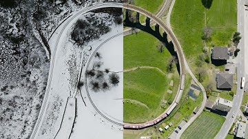 As winter turns to spring – the track circles round on itself | Switzerland Tourism