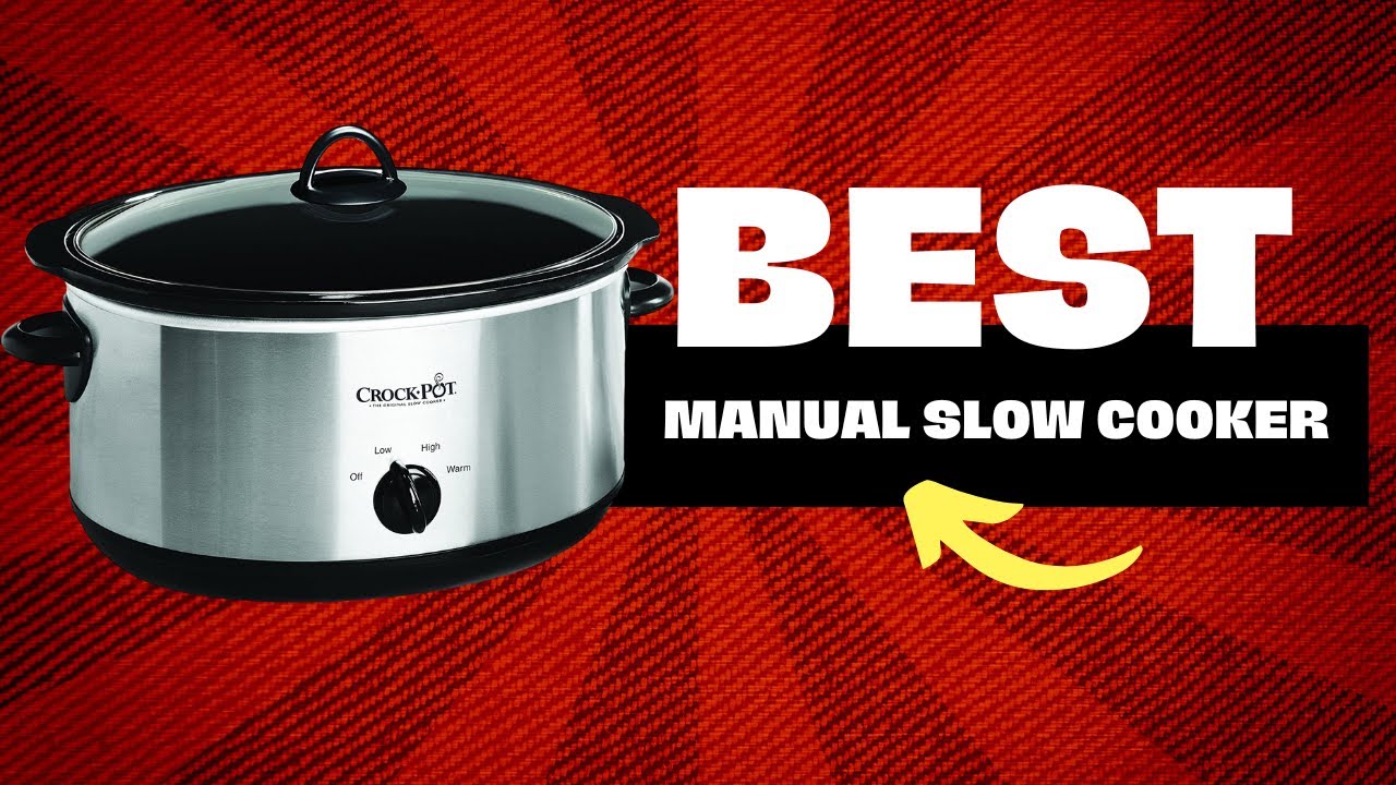 6 Quart Manual Crock Pot Slow Cooker-Red - Easy Crock Pot Recipe