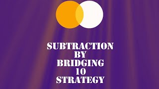 Subtraction by bridging |mathforkids| #bridging #numbers