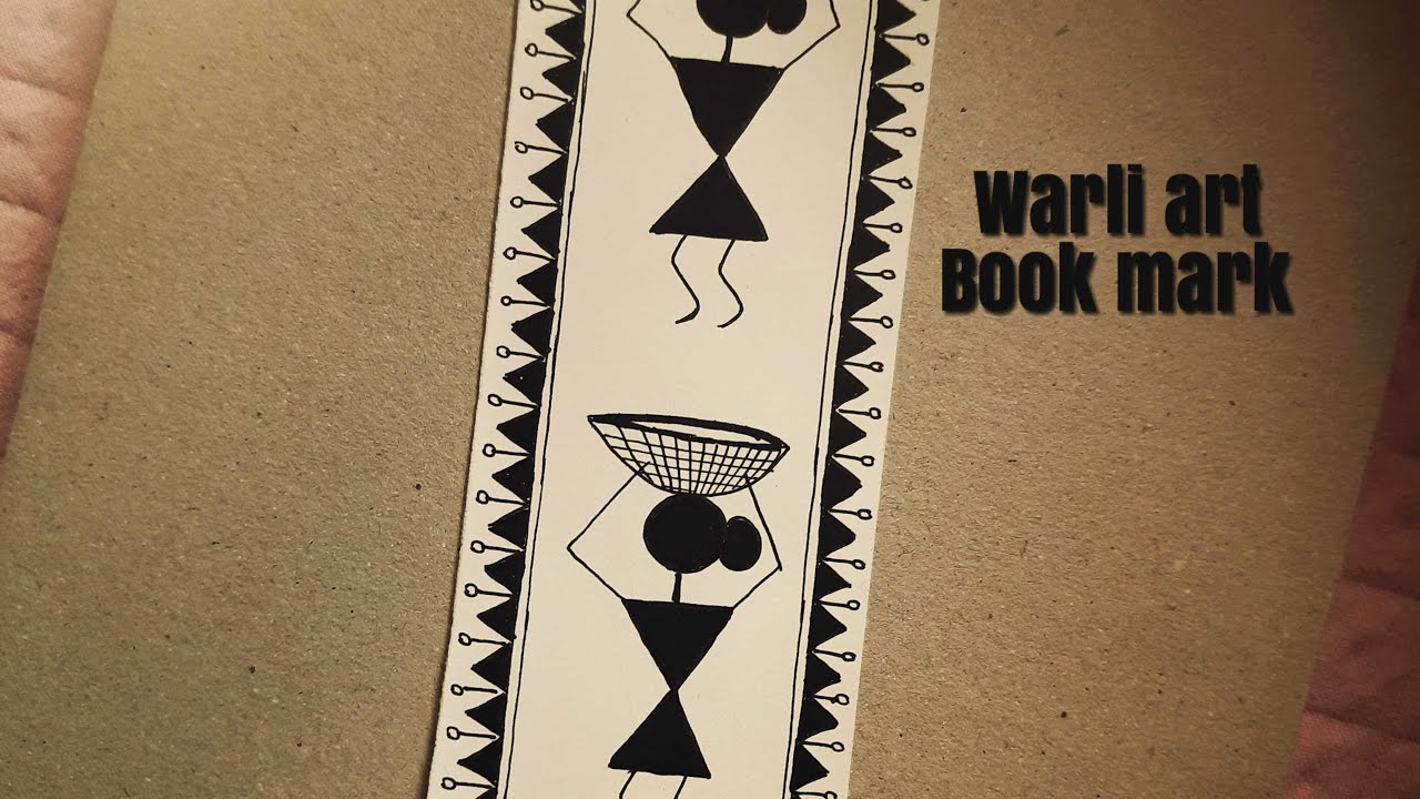 easy-diy-bookmark-idea-easy-warliart-bookmark-how-to-make-bookmark