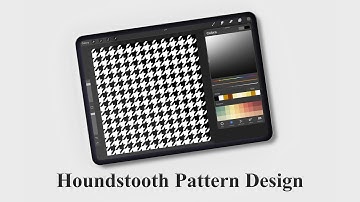 Houndstooth Pattern Design In Procreate