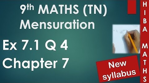 9th maths chapter 7 exercise 7.1 question 4 tn samacheer hiba maths