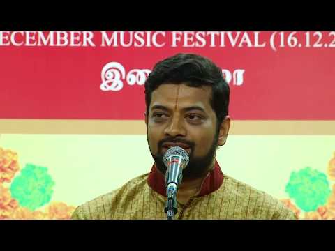 Sriram Parthasarathy l Carnatic Vocal l December Music Festival 2017 l Sri Parthasarathy Swami Sabha