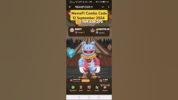 MemeFI Coin Today Combo Code | 12 September 2024 #Memefi #combocode #memeficombocode