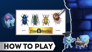 Pins and Beetles🐞. How to Play Board Game, with Tarrant and Stella