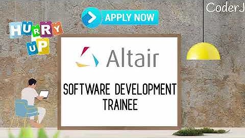 Altair Off Campus Recruitment | Software Development Trainee | CoderJ