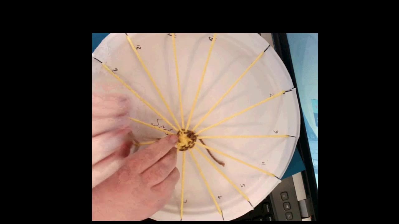 Weaving on a Paper Plate Loom YouTube
