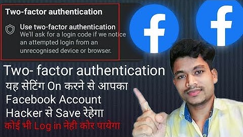 Facebook Two factor Authentication Enable Kaise Kare2021 | Facebook Two Step Verification On Kare
