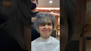 RADICAL VISUAL TRANSFORMATION | CABELO GRISALHO CURTO PIXIE CUT PARA MULHERES #Shorts