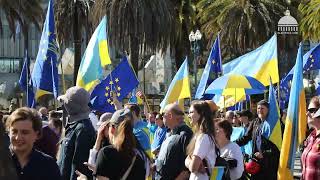 Diaspora in San Francisco rallies for Ukraine to mark two years of Russia’s war