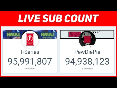 PEWDIEPIE VS T-SERIES LIVE SUB COUNT: CELEBRATING 100 MILLION