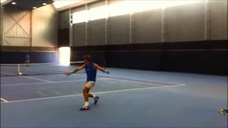 Rafael Nadal practices in Mallorca