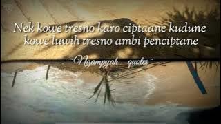 Story Wa trenyuh, quotes jawa