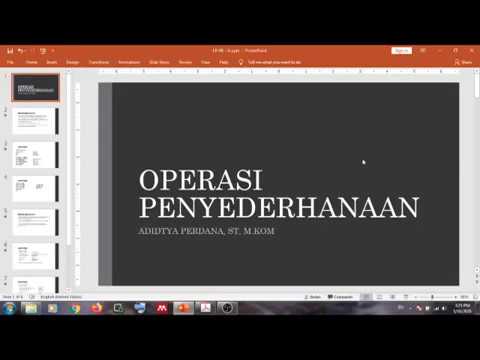 Video: Apa itu teknik penyederhanaan kerja?