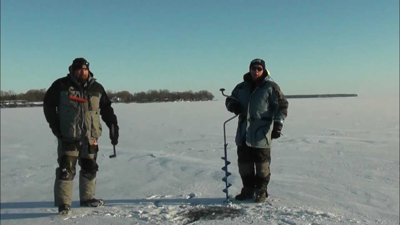 the blue ice report jan 24 2013 lake simcoe message board ice test YouTube