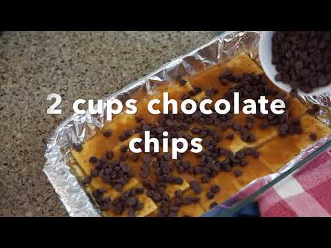 Saltine Cracker Toffee Candy Recipe