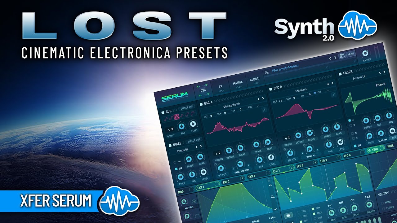 LOST - CINEMATICA ELECTRONICA (100 presets) | XFER SERUM | SOUND LIBRARY