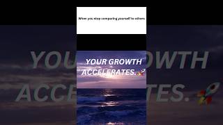 Stop Comparing Yourself & Grow Faster 🚀 #Shorts | Mindset Motivation