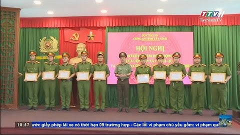 Giao ban công tác Công an tháng 10 năm 2023 | TAYNINHTVDVC