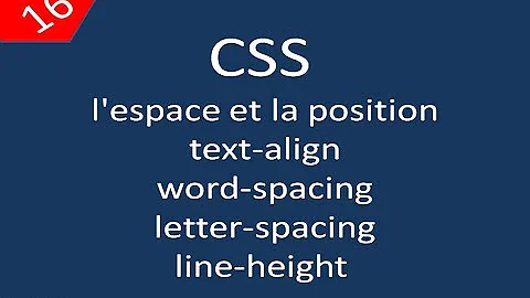 Comment espacer les lignes CSS ?