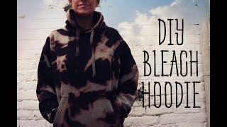 DIY Scrunch Bleach Hoodie