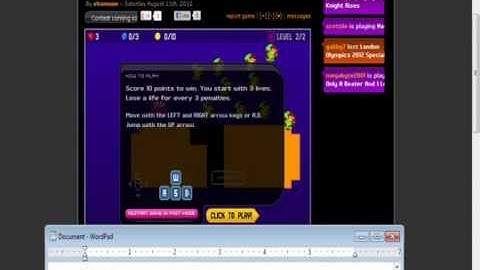 Ninja Plays Sploder Episode: 1 Eat People?!