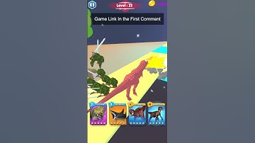 Dino Transform : animals Race mobile game LEVEL 21