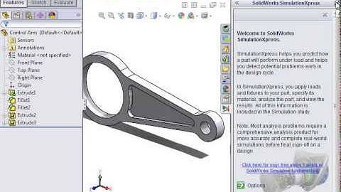 Simulation Starting in solidworks