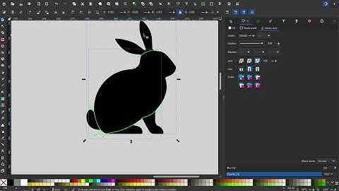 Learning InkScape and InkStitch - Crazy Rabbit, Tricks are for Kids