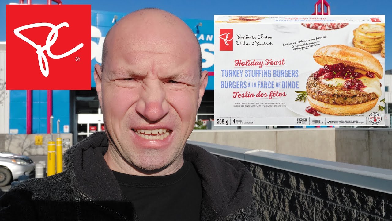 President's Choice New Turkey Stuffing Burgers! YouTube