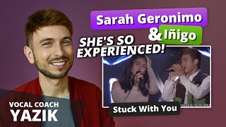 Vocal Coach YAZIK reaction to Sarah Geronimo & Iñigo - Stuck With U