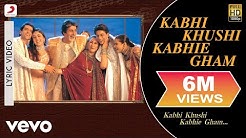 Kabhi Khushi Kabhie Gham Lyric - Title Track | Shah Rukh Khan | Lata Mangeshkar  - Durasi: 5:16. 