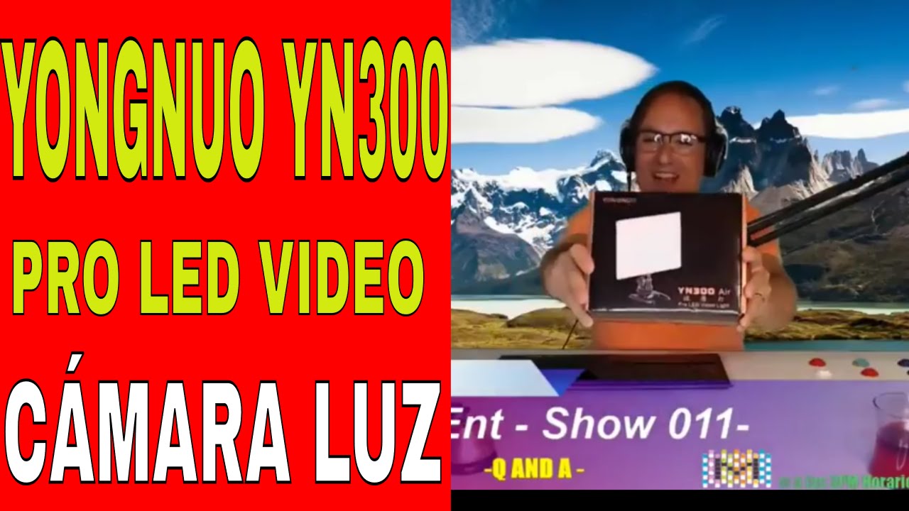 YONGNUO YN300 LED Luz de Vídeo Cámara para III Zoom YouTube uTube 5500K EE fijo UU