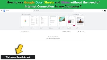 How to use Google Docs, Sheets and Slides without the need of Internet Connection in any Computer ?