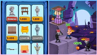 Hero stack tower war levels 11 android smartphone IOS walkthrough trailer