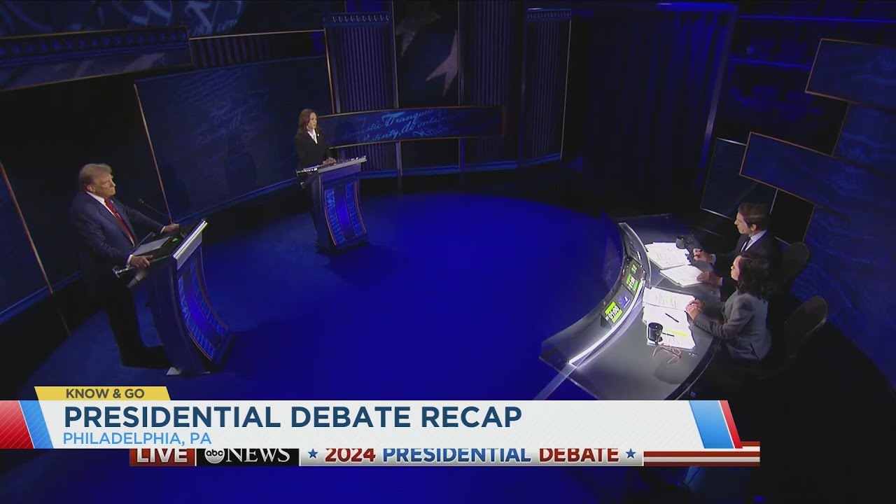 Recap of Trump and Harris presidential debate - YouTube